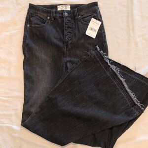 Free People NWT Charcoal High Rise Flare Jeans